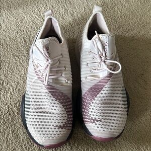 Nike Pink and White Athletic Shoes